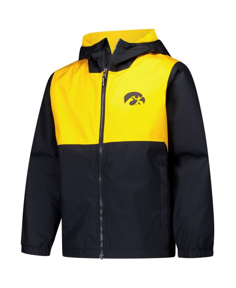 Big Boys and Girls Black Iowa State Cyclones Rainy Fields Lined Hoodie Full-Zip Jacket