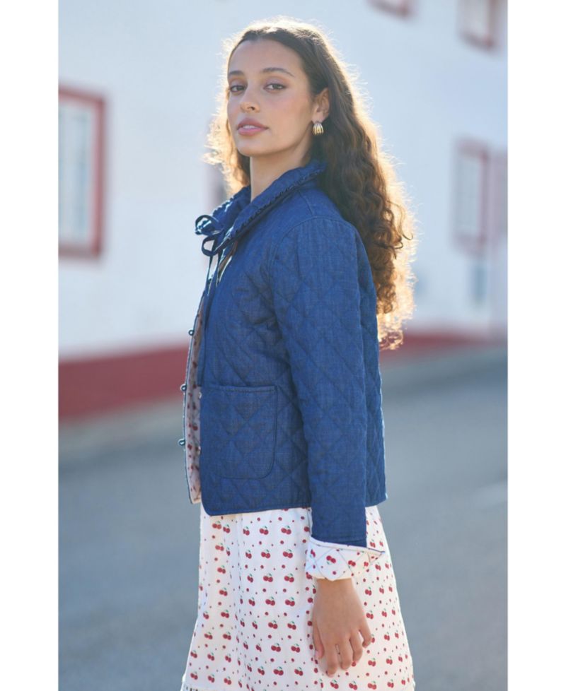 Women's Chambray Quilted Jacket