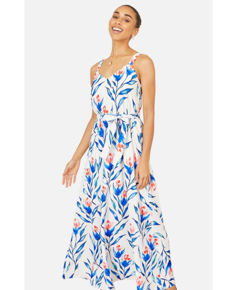 Women's Floral Print Maxi Sun Dress