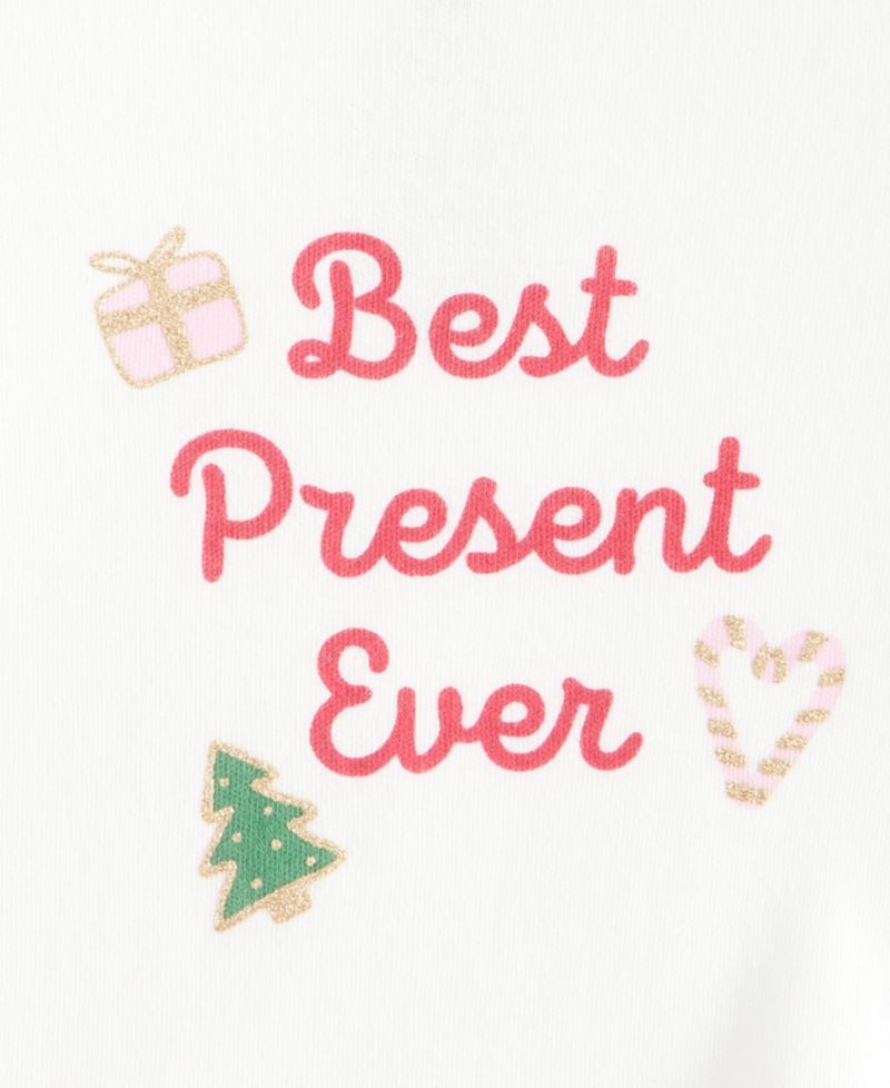 Baby Girls' 3M-24M Mix & Match Short-Sleeve Best Present Ever Peplum Top
