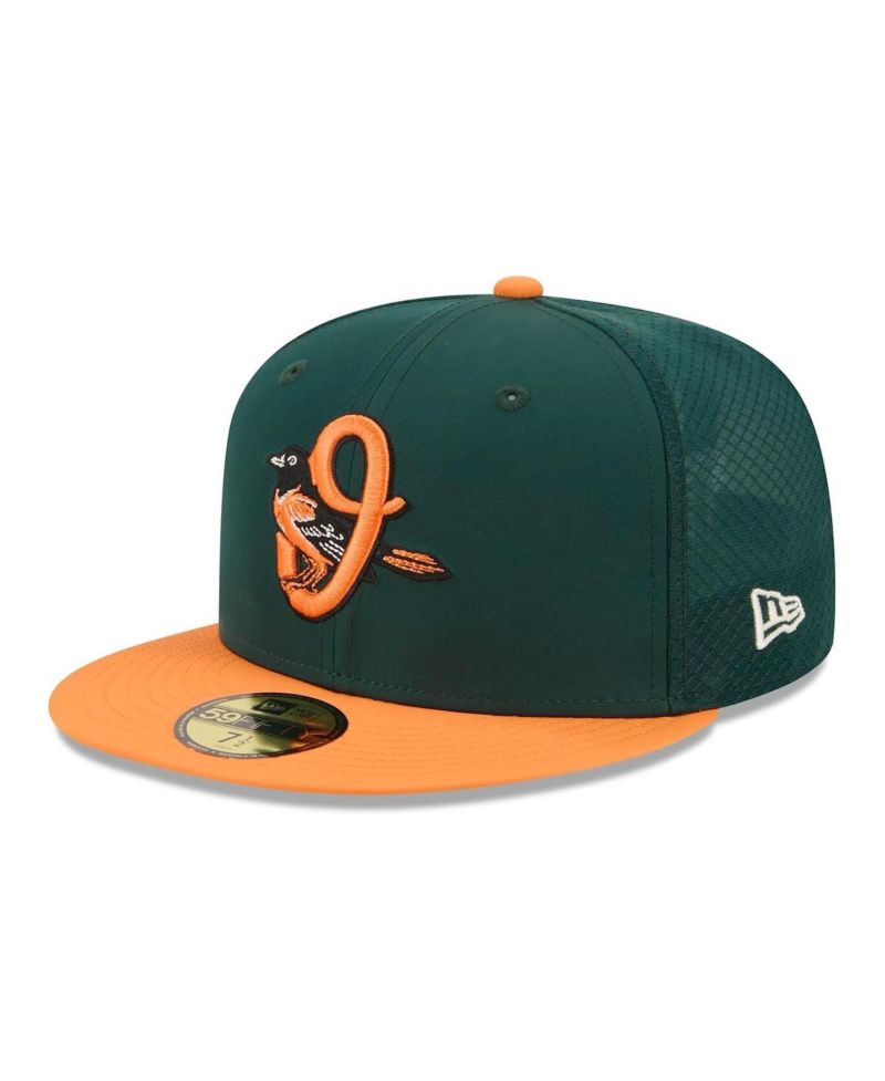 Men's Dark Green/Orange Baltimore Orioles 2026 City Connect Batting Practice 59FIFTY Fitted Hat