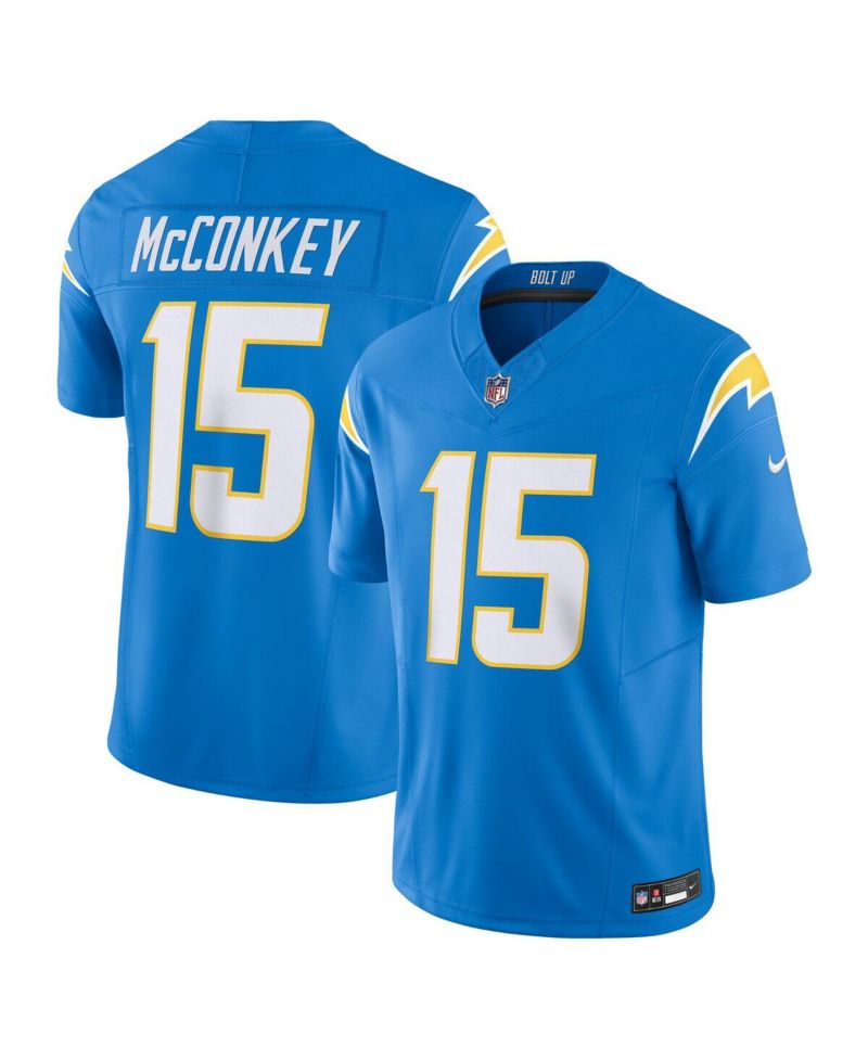 Men's Ladd McConkey Powder Blue Los Angeles Chargers Team Vapor F.U.S.E. Limited Jersey