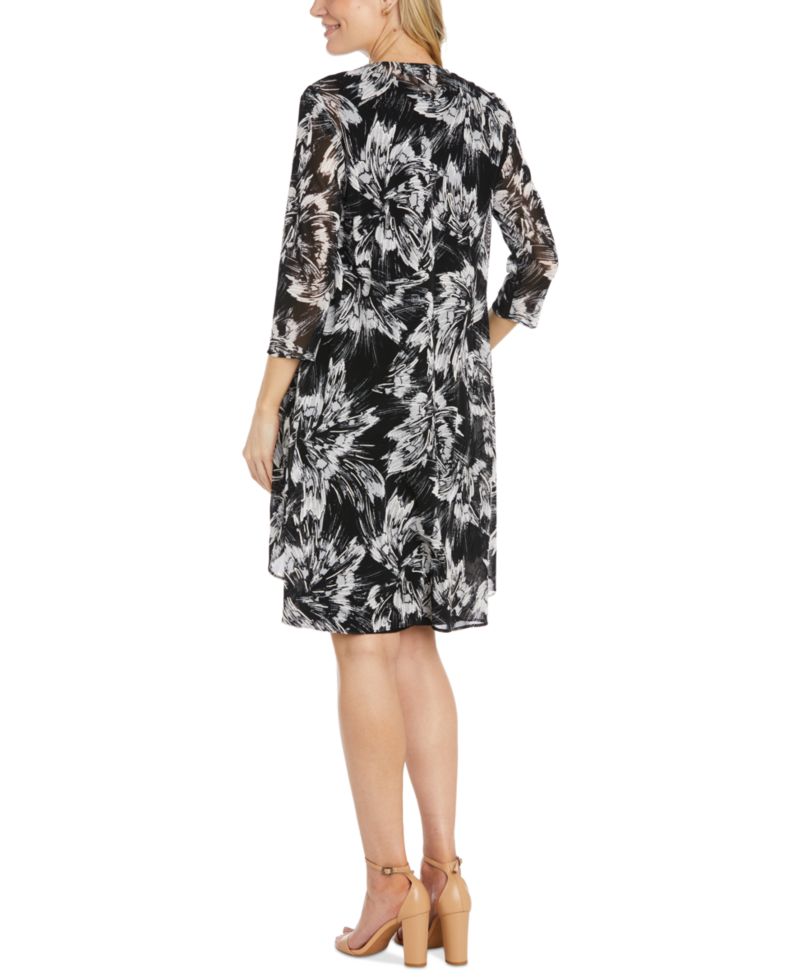 Necklace Dress & Printed Jacket
