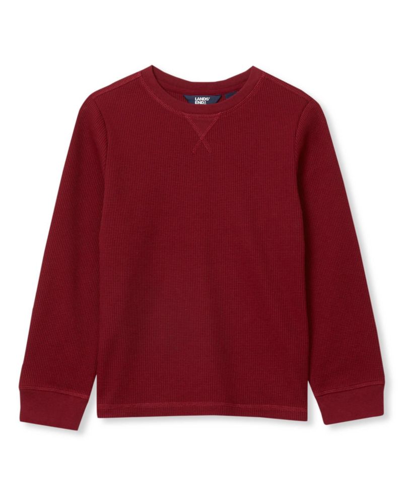 Boys Long Sleeve Waffle Thermal Shirt