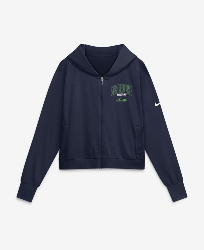 Women's Primetime Seattle Seahawks Loose-Fit Full-Zip Hoodie
