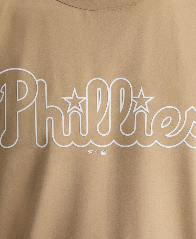 Men's Khaki Philadelphia Phillies Clutch Winning Edge T-Shirt