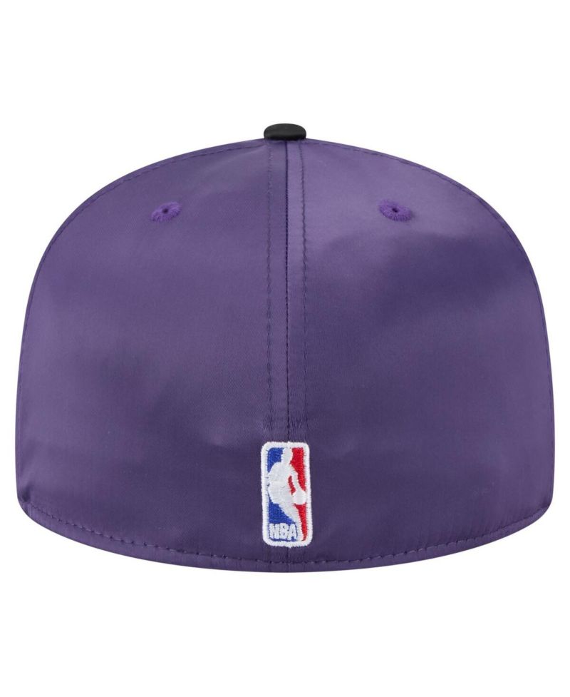 Men's Purple/Black Phoenix Suns Throwback Satin Vintage Pin Two-Tone 59FIFTY Fitted Hat