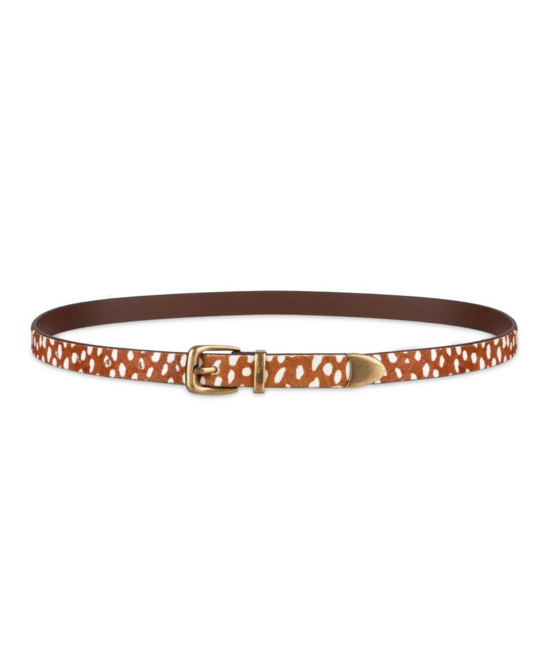 Skinny Western Metal Tip End Belt
