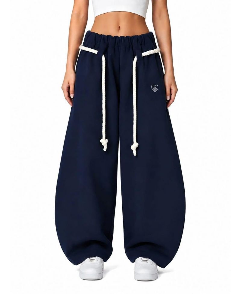 Women's Barrel Rope-Drawstring Sweatpants