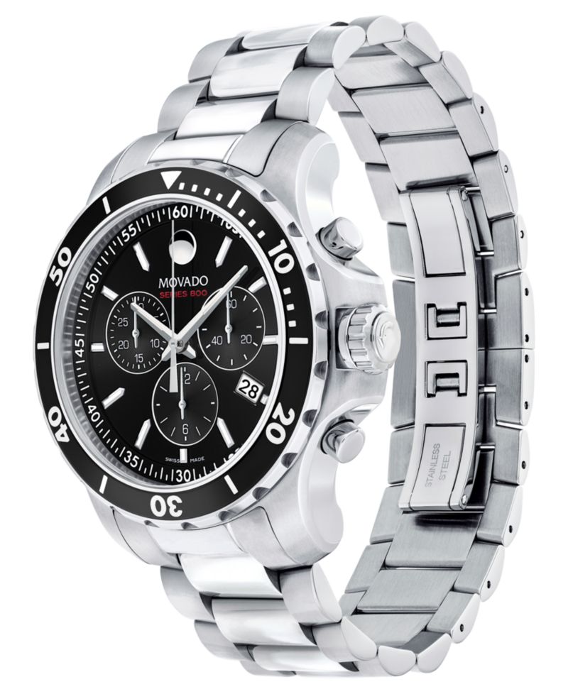 Men's Swiss Chronograph Series 800 Performance Steel Bracelet Diver Watch 42mm