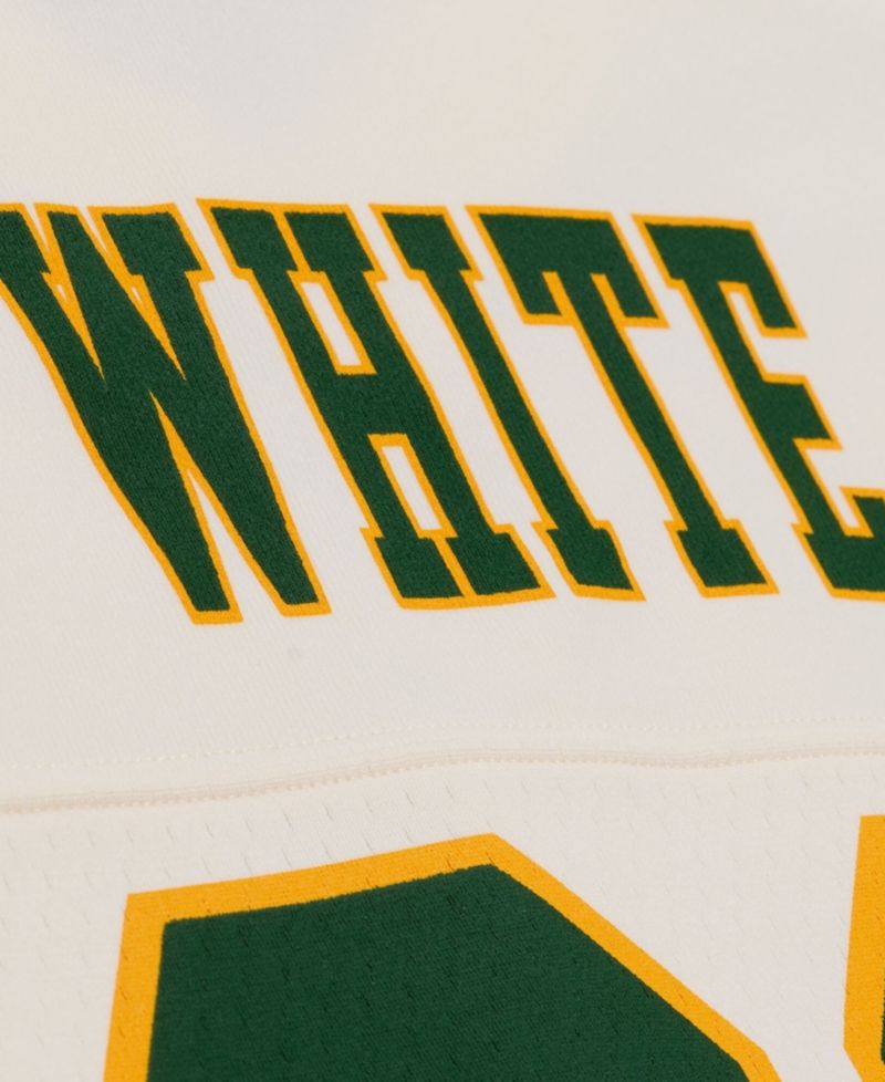 Women's Reggie White Cream Green Bay Packers Retired Player Cropped Fashion Jersey