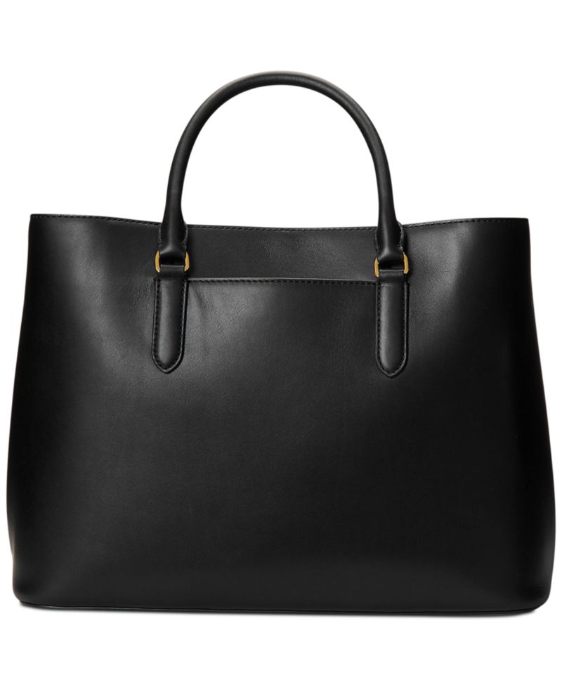 Marcy Full-Grain Leather Large Satchel Bag