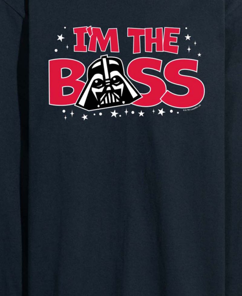 Men's Vader Im The Boss Long-Sleeve Graphic T-Shirt