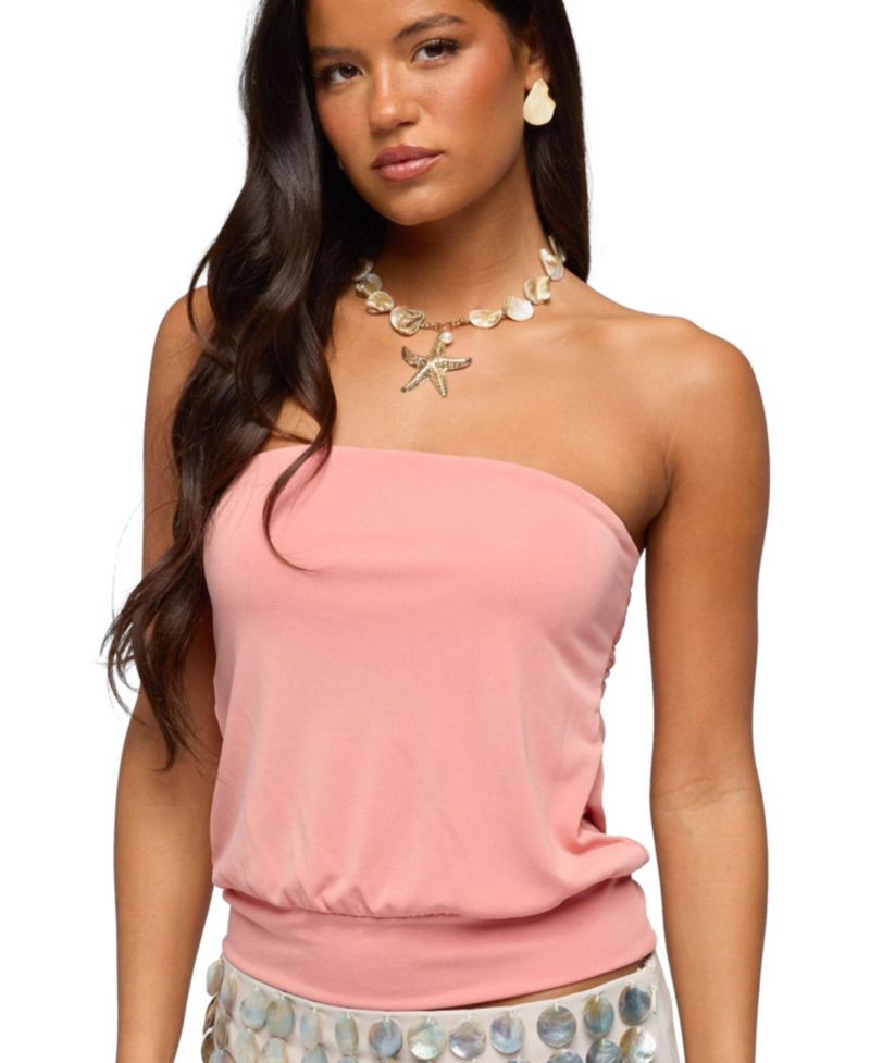 Women's Lanah Back Cutout Strapless Top