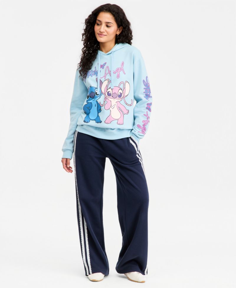 Juniors' Stitch Angel Graphic Hoodie