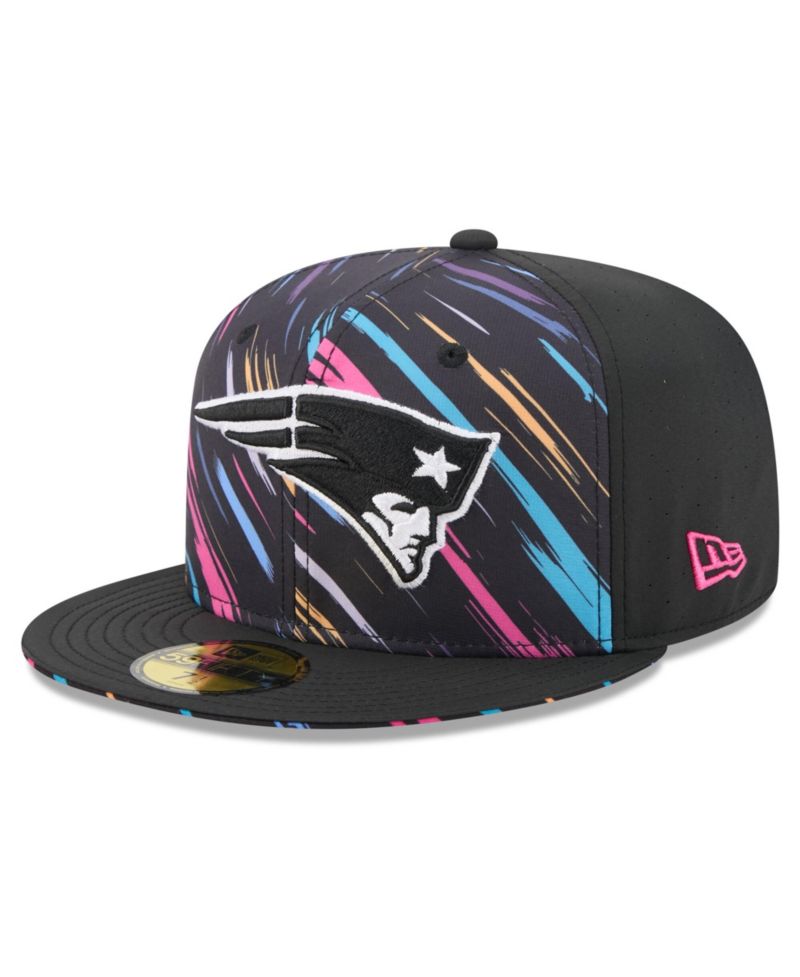 Men's Black New England Patriots 2026 NFL Cruical Catch 59FIFTY Fitted Hat