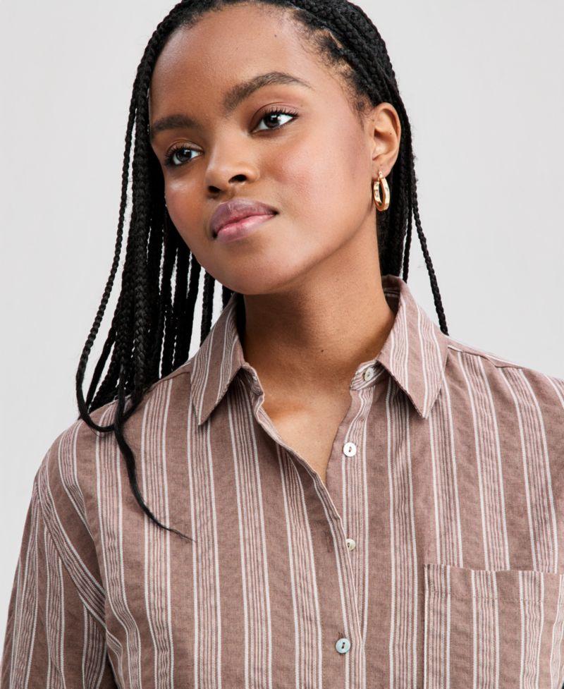 Women's Oversized Striped Shirt