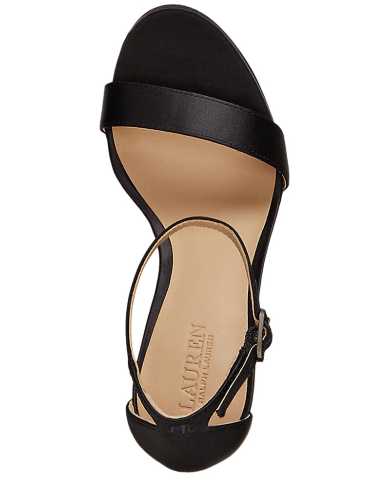 Women's Allie Pav&eacute;-Buckle Satin Sandals