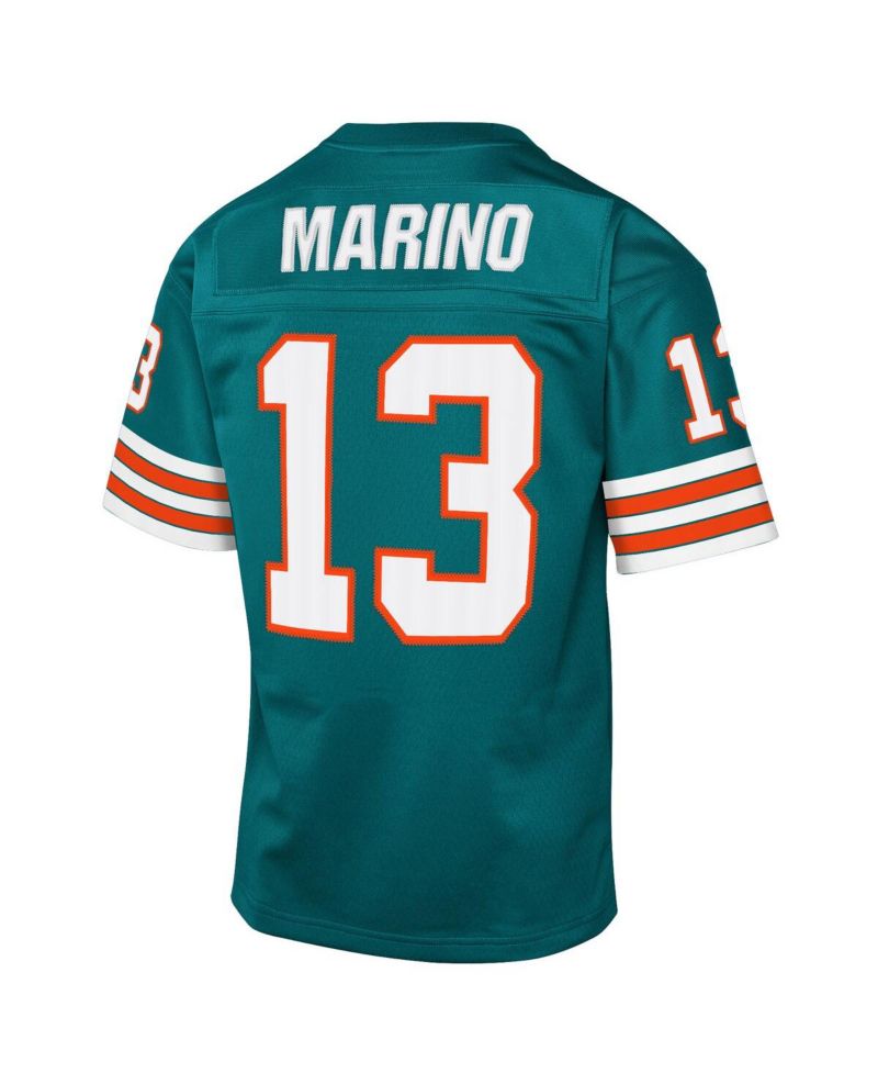 Big Boys and Girls Dan Marino Aqua Miami Dolphins 1984 Throwback Fashion Jersey