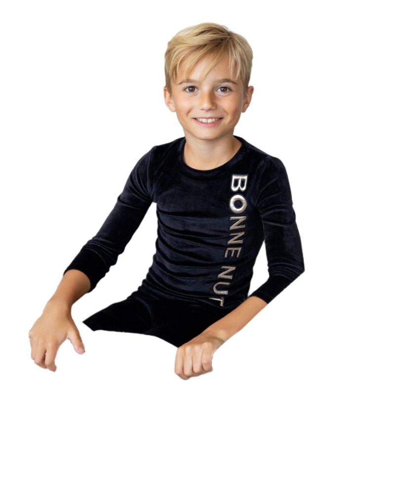 Kids 2-20 Velour Puffy Letters Loungewear Set