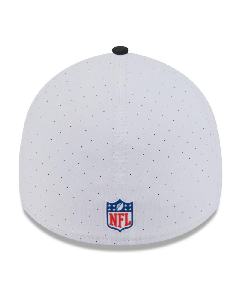 Men's White/Black New Orleans Saints 2025 NFL Training Camp 39THIRTY Flex Hat
