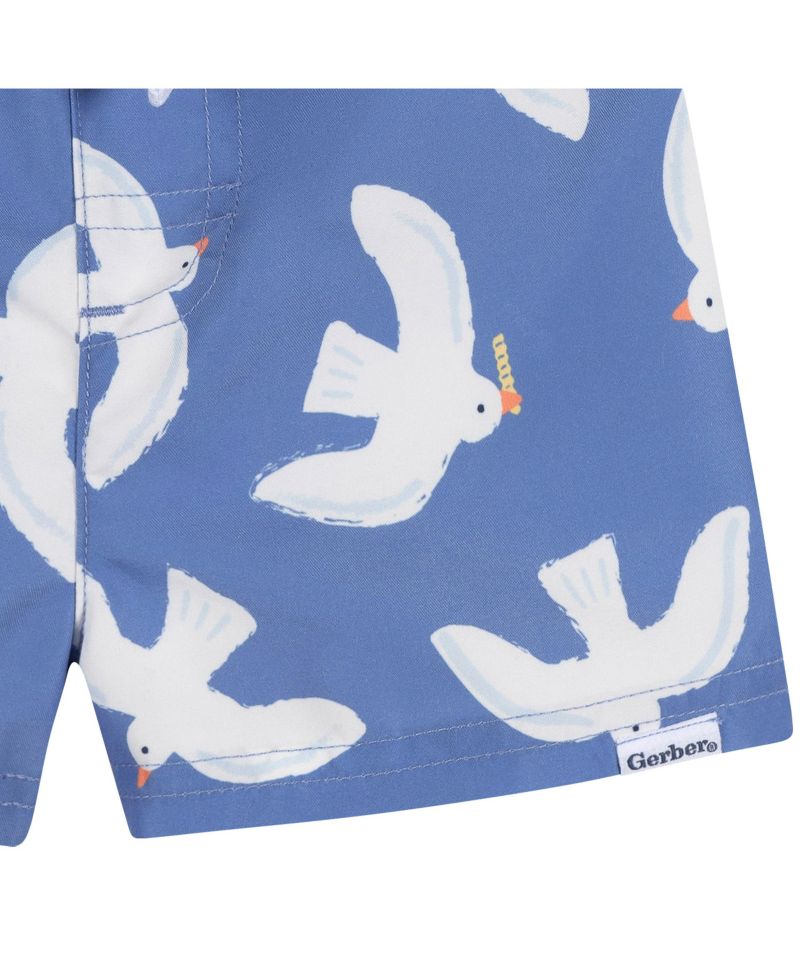 Toddler Boys 2-Piece Rashguard and Trunks Set