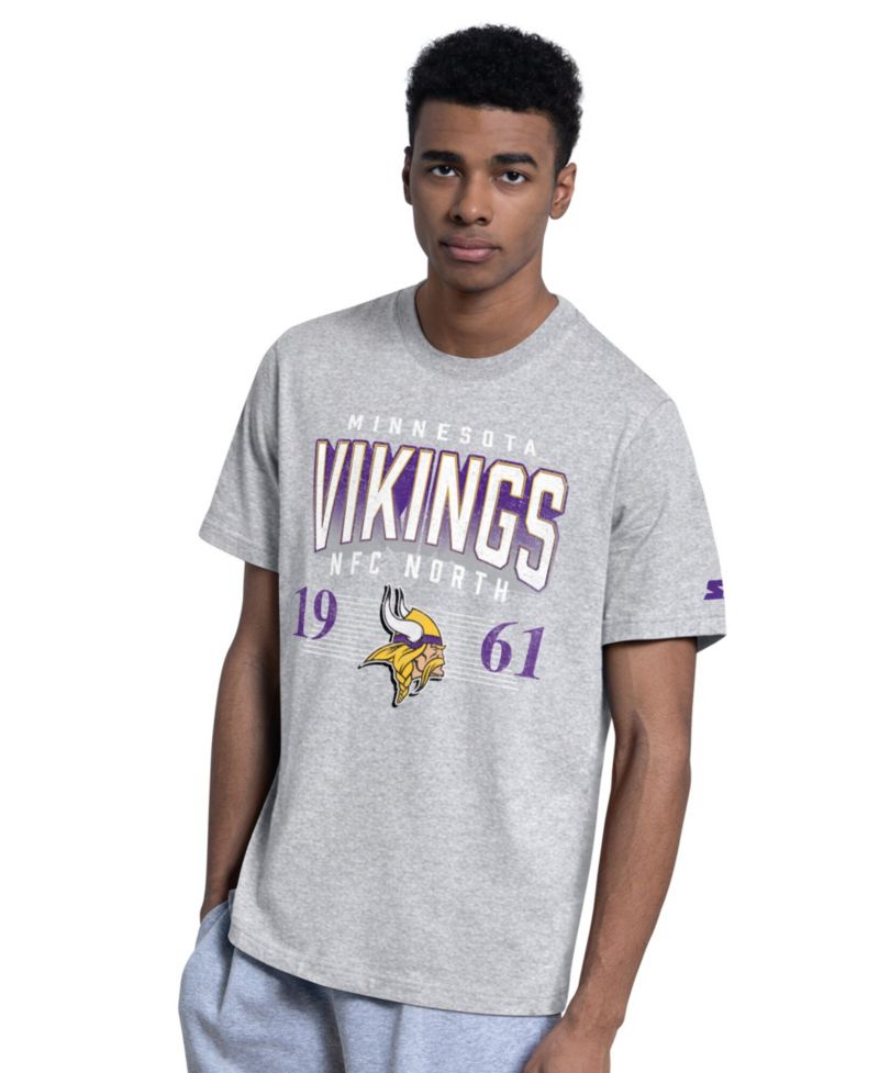 Men's Purple/Gray Minnesota Vikings Two-Pack Logo T-Shirt Set