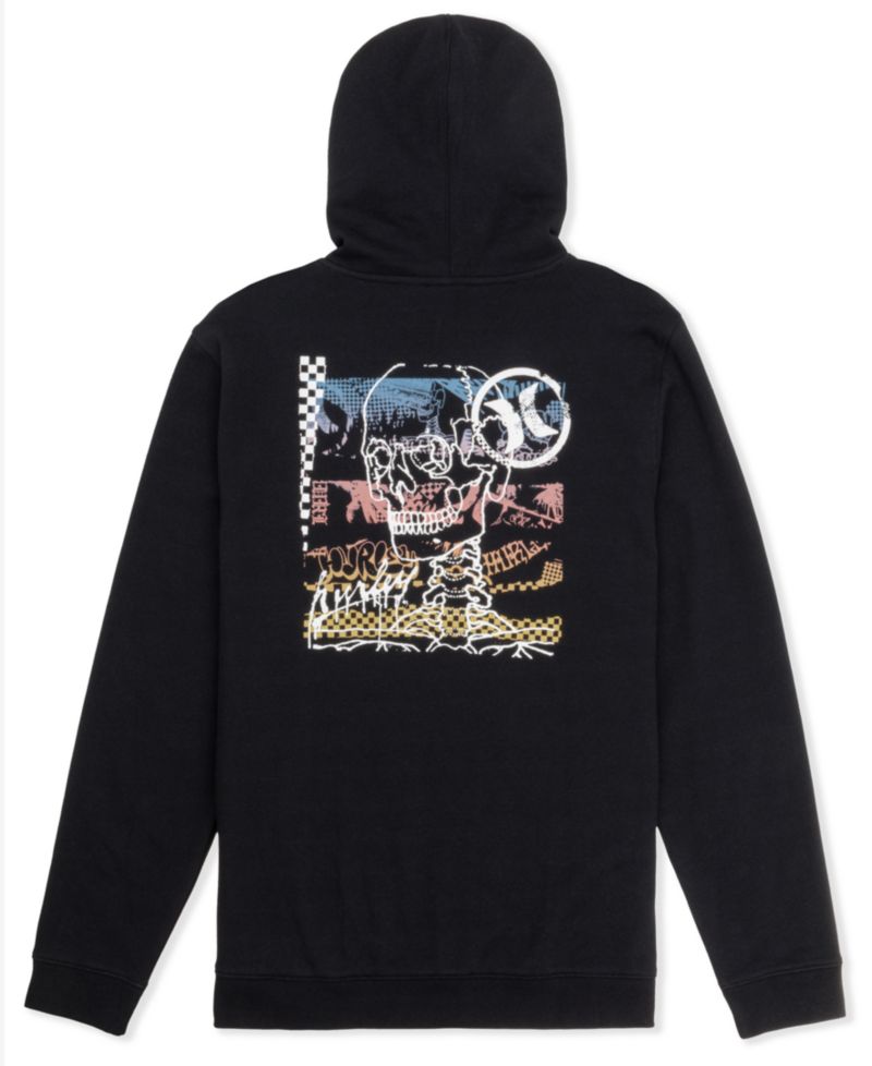 Men's Crusty Printed Graphic Pull-On Hoodie