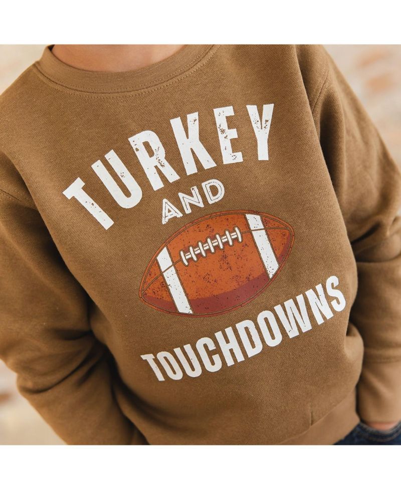 Boys' 4-20 Turkey and Touchdowns Sweatshirt