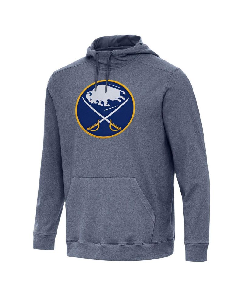 Men's Heather Navy Buffalo Sabres Cloud Pullover Hoodie