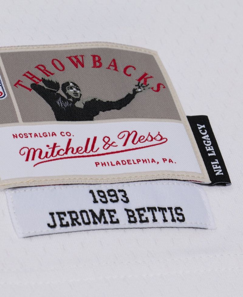 Men's Jerome Bettis White Los Angeles Rams Retired Legacy Replica Player Jersey