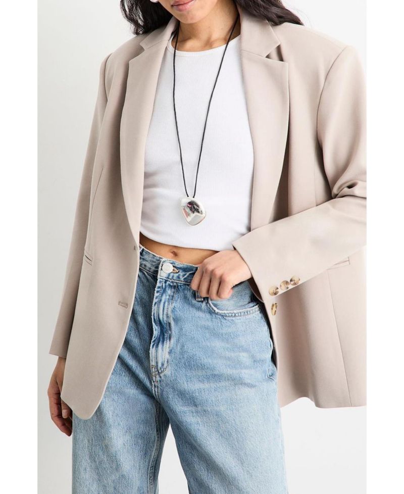 Women's Oversized Single Breasted Blazer