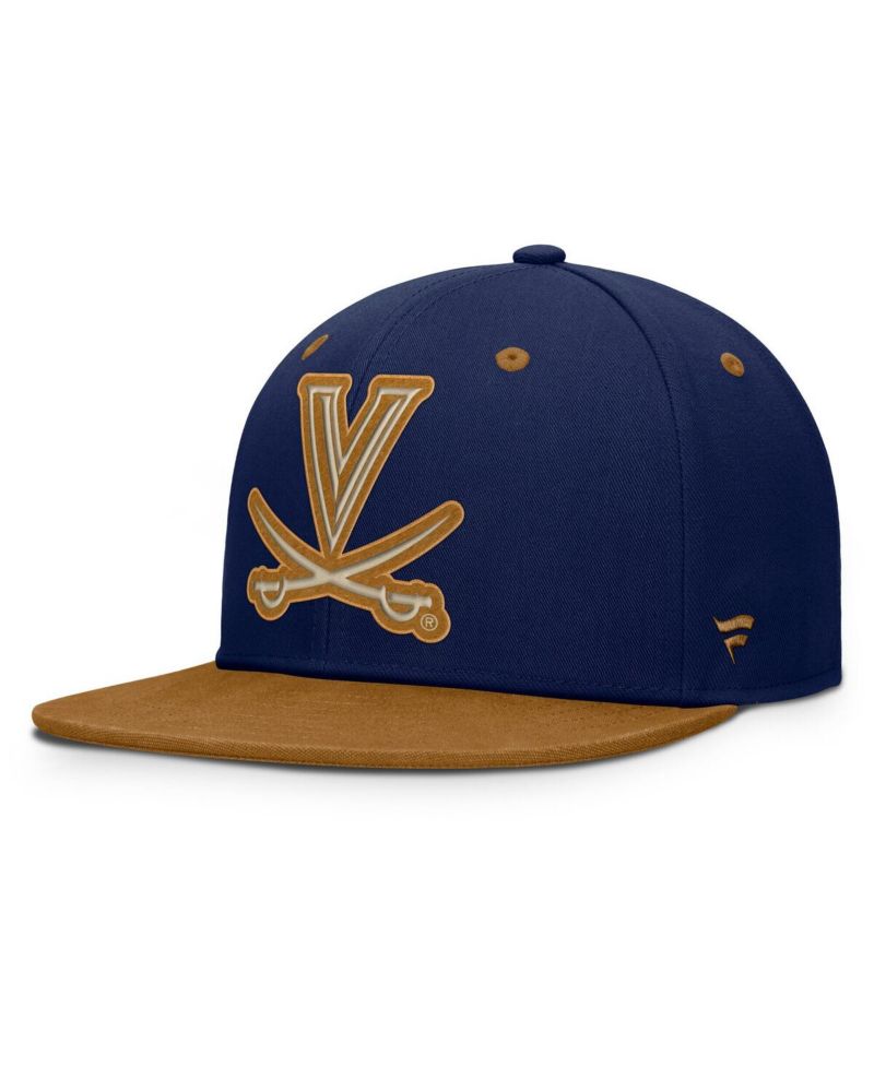 Men's Navy/Brown Virginia Cavaliers NoBo Fitted Hat