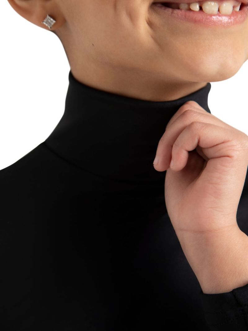 Girls Turtleneck Long Sleeve Top