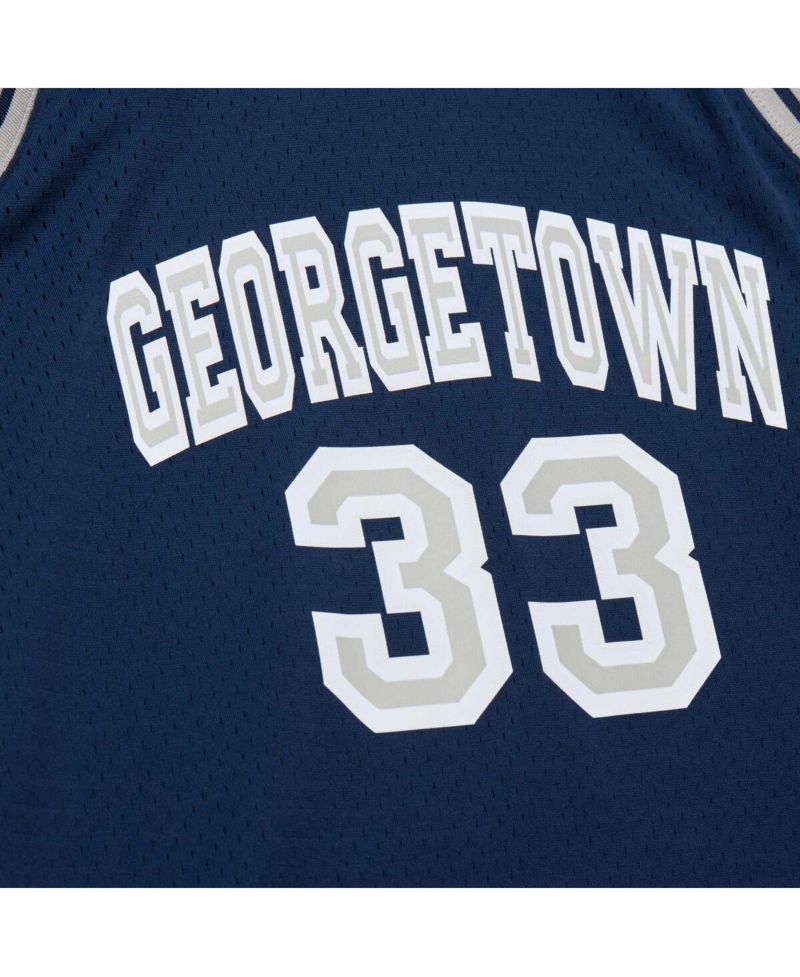 Men's Alonzo Mourning Navy Georgetown Hoyas 1991/92 Swingman Player Jersey