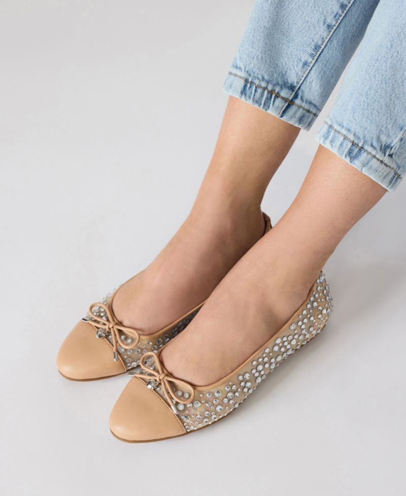 Women's Luci Embellished Cap Toe Ballet Flats