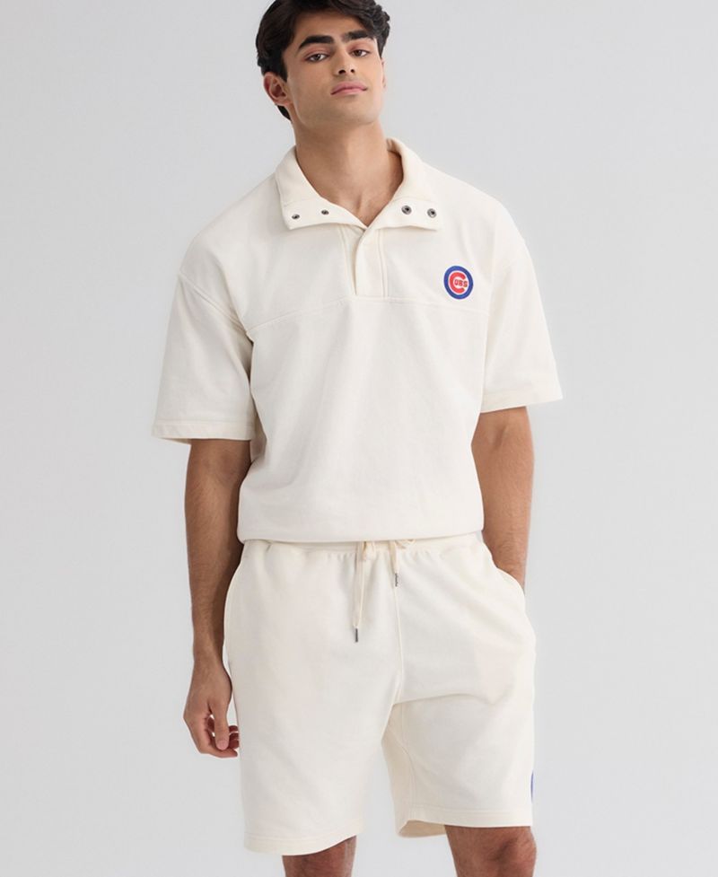 Men's Chicago Cubs Iconic Relaxed-Fit Terry Sweat Shorts, 8.25" Inseam