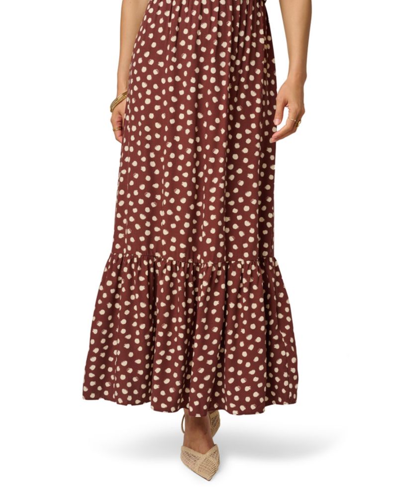 Women's Printed Smocked Maxi Dress