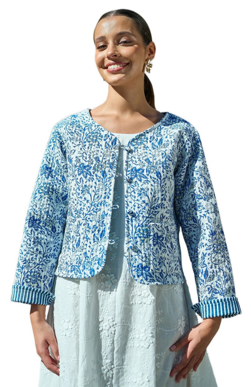 Women's Reversible Cotton Quilted Jacket