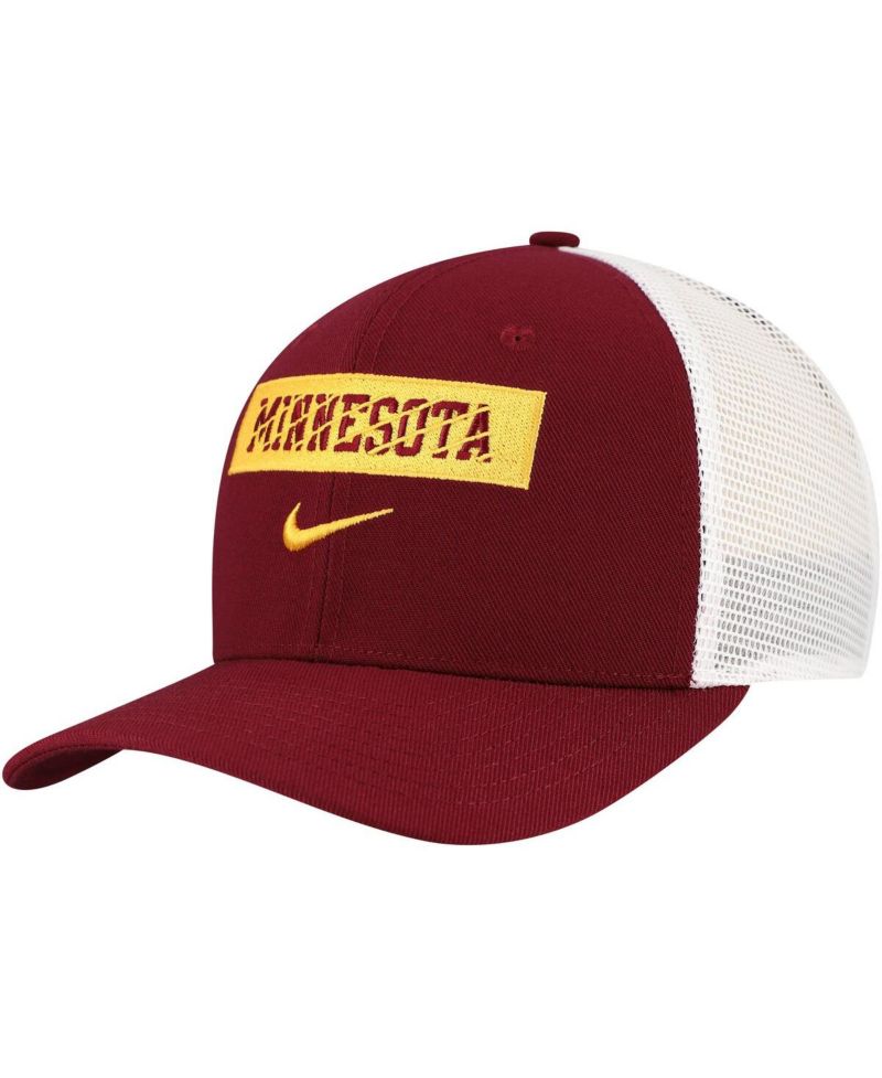 Men's Maroon Minnesota Golden Gophers 2024/25 Sideline Rise Trucker Adjustable Hat