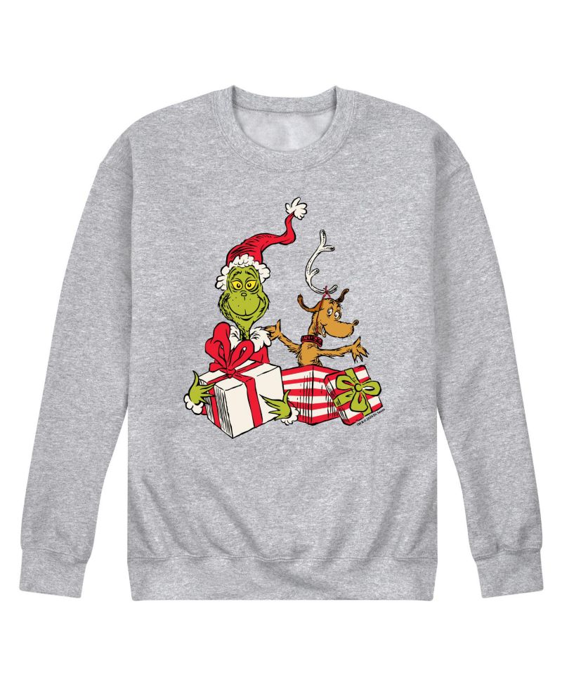 Men's The Grinch Presents Long Sleeve Fleece