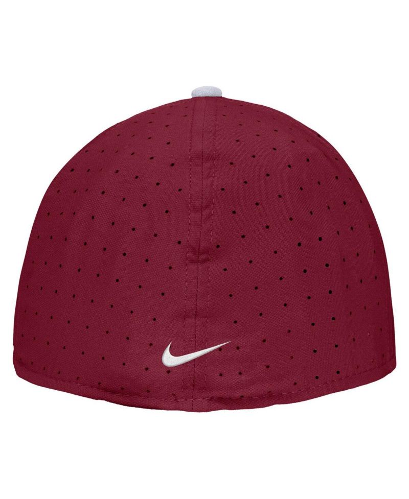 Men's Crimson Washington State Cougars On-Field True Performance Baseball Fitted Hat