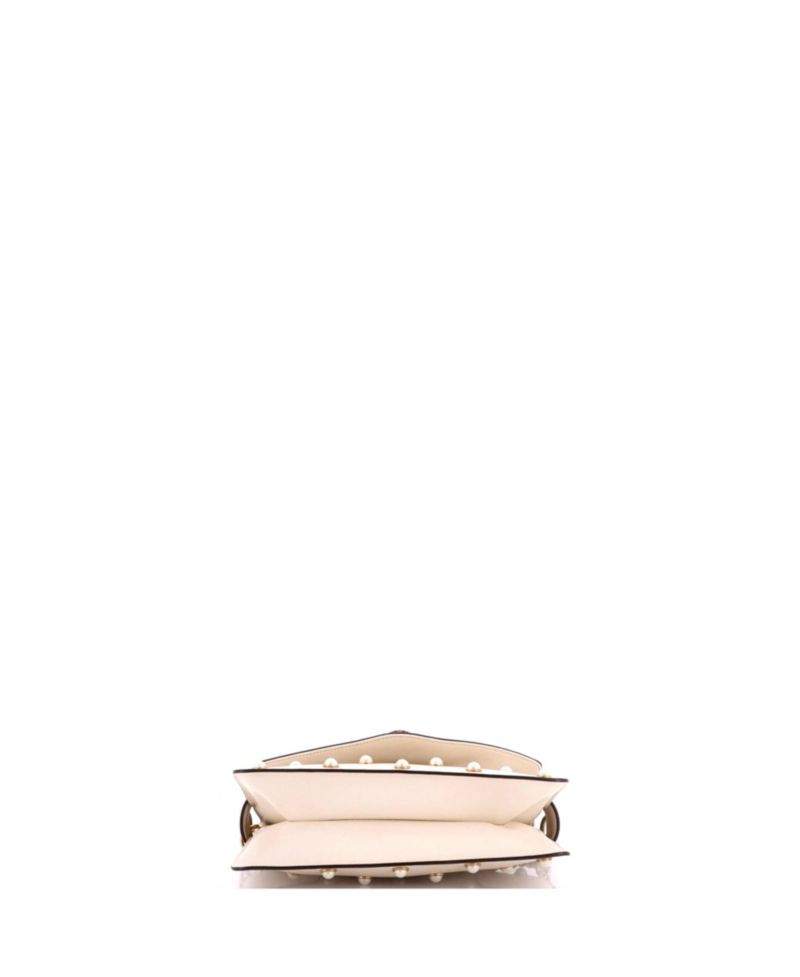 Mini Broadway Pearly Bee Shoulder Bag Embellished Leather