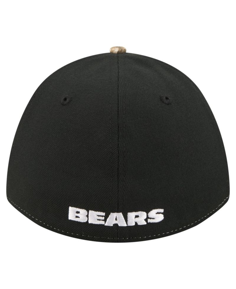 Men's Camo/Black Chicago Bears Team Collection RealTree 39THIRTY M-Crown A-Frame Flex Hat