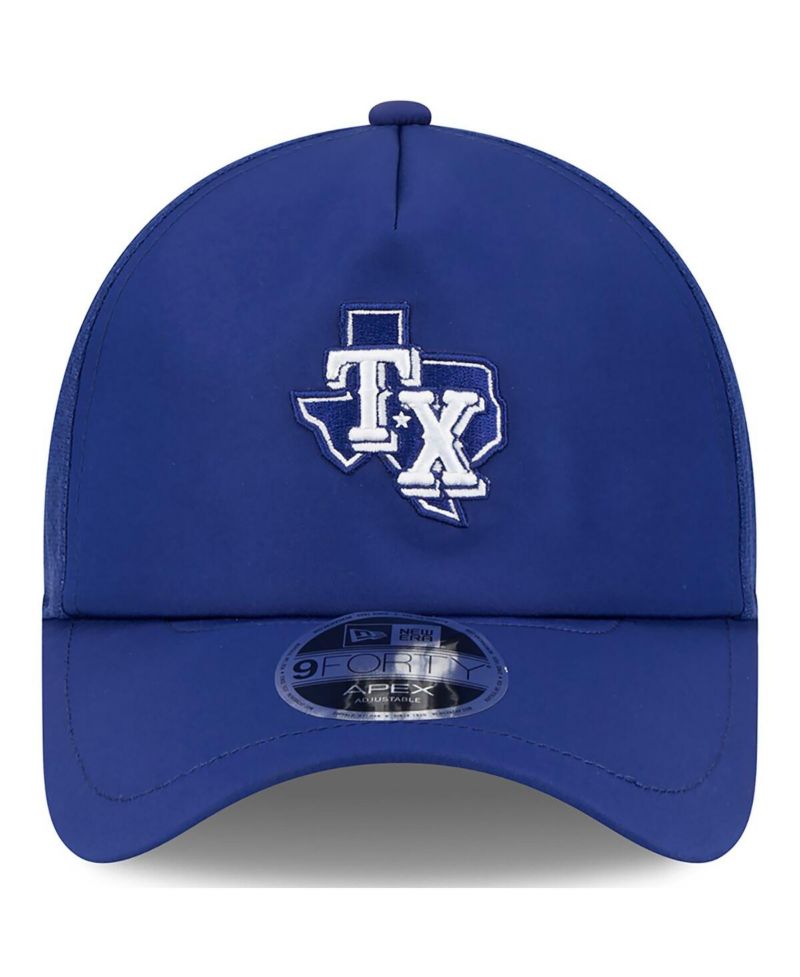 Men's Royal Texas Rangers 2026 Batting Practice Alternate Apex 9FORTY Adjustable Hat