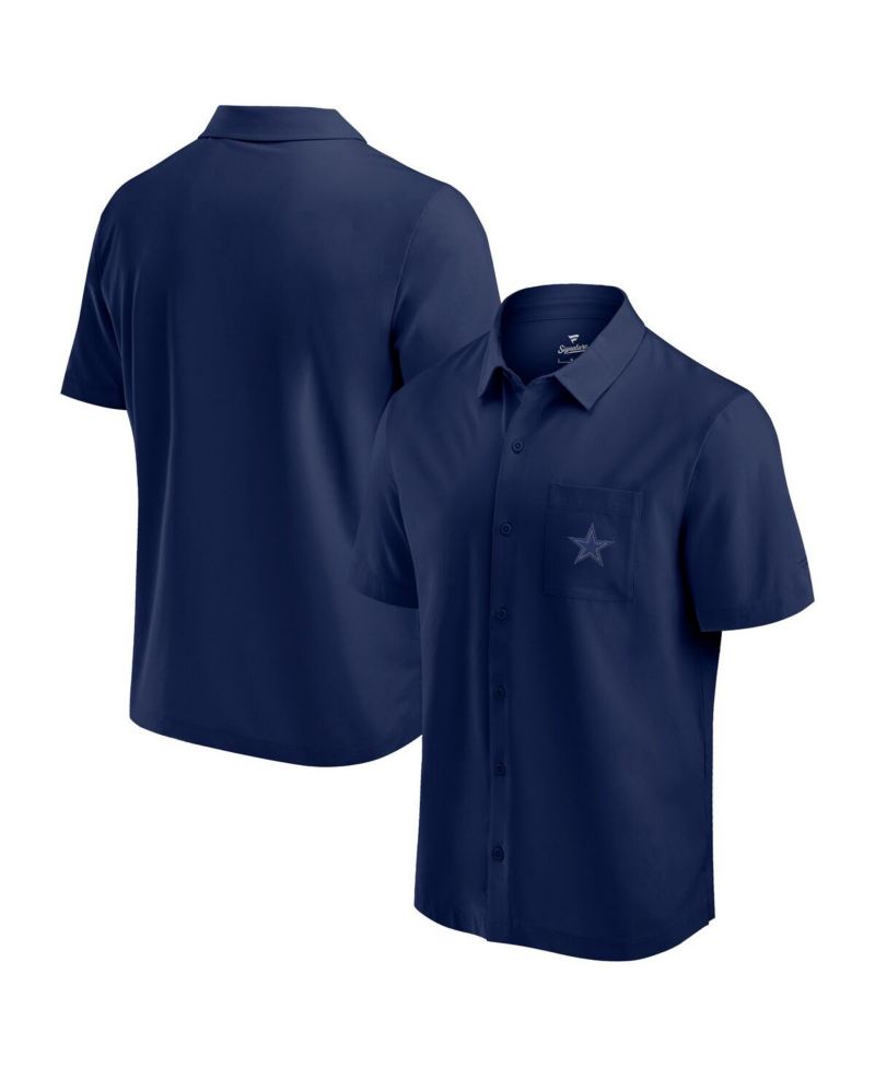 Men's Navy Dallas Cowboys Front Office Button-Up Shirt