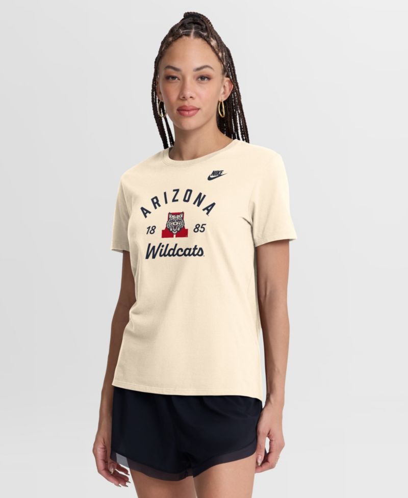 Women's Natural Arizona Wildcats Legacy Team Name T-Shirt