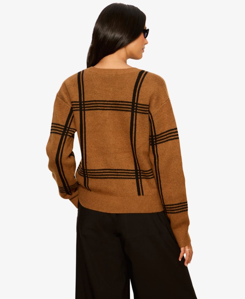 Petite Semi-Cropped Crewneck Sweater