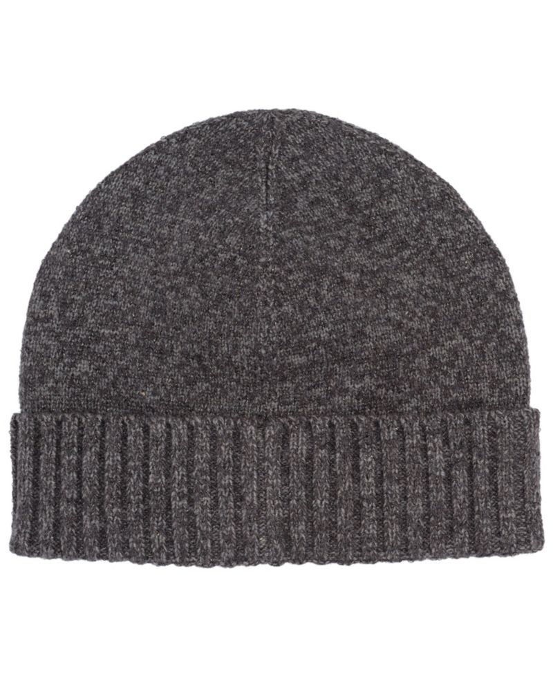 Metallic Two Button Knit Beanie