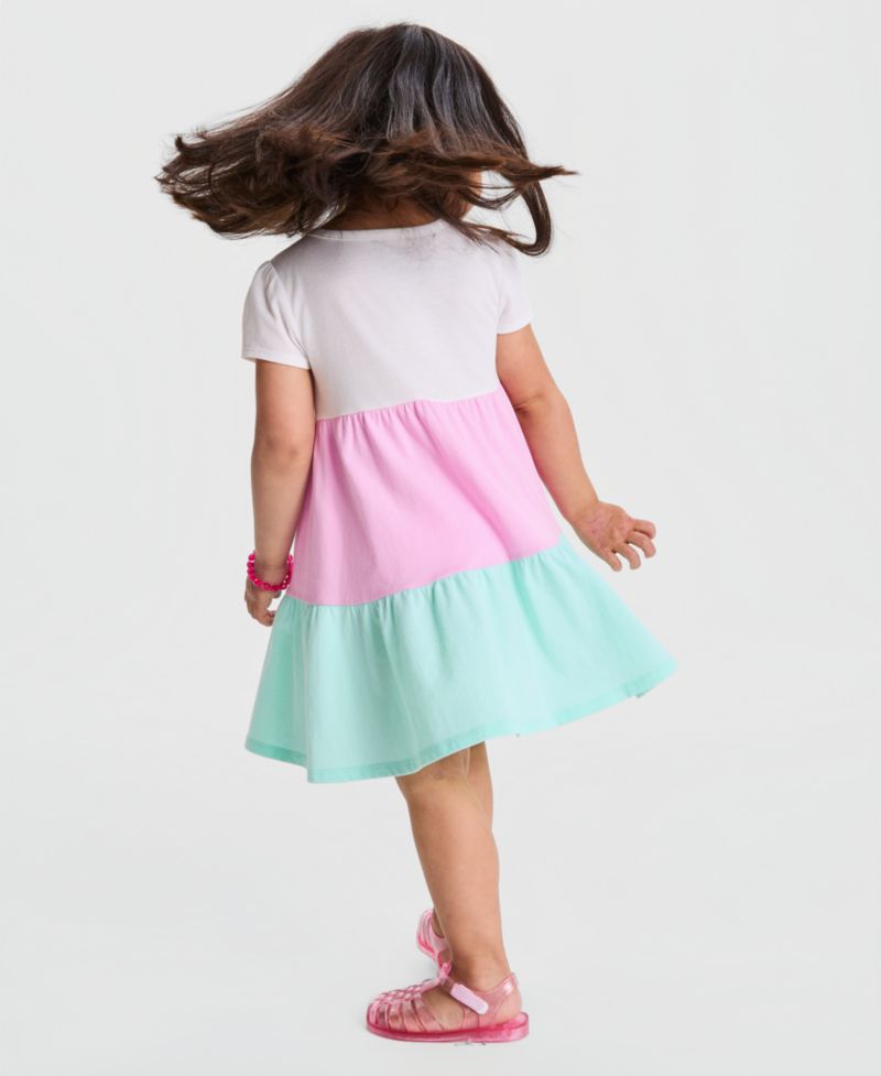 Toddler Girls' 12M-5T Color-Block Dress